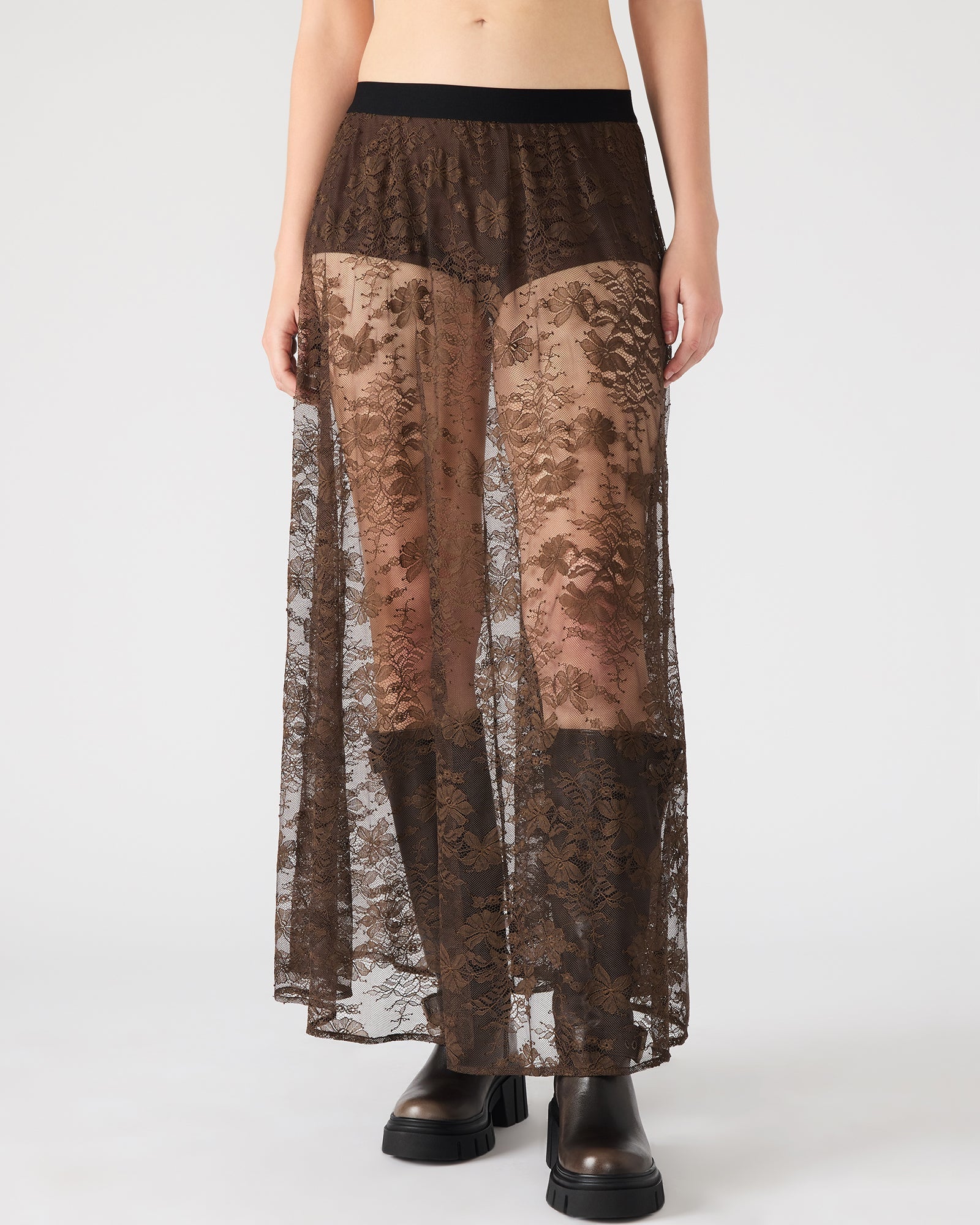 GISELA SKIRT DARK ESPRESSO
