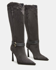 KYNDALL GREY SUEDE