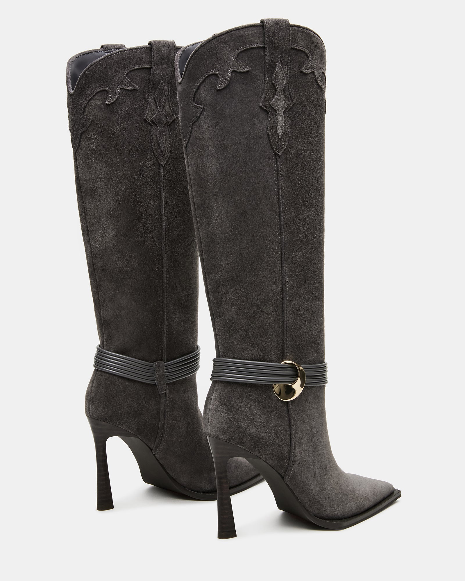 KYNDALL GREY SUEDE