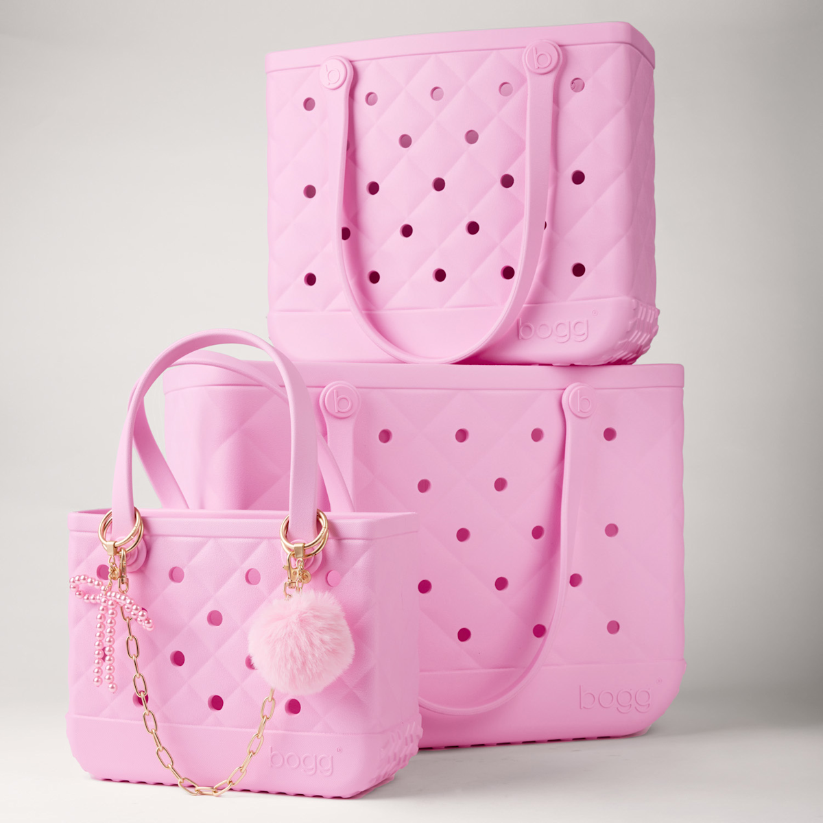 Bogg'd & Charmed  - Pink Taffy Pouf